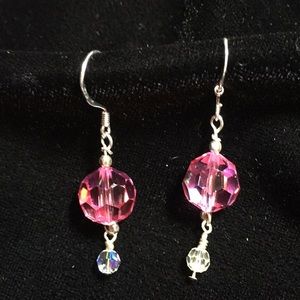 Earrings. Swarovski crystal & sterling silver NWOT